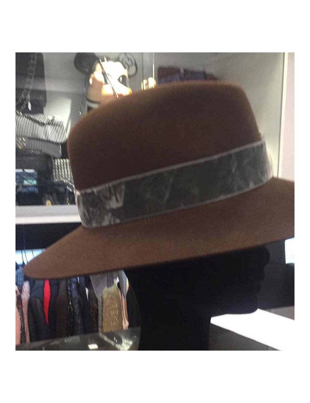 Chapeau  Henrietta T M MAISON MICHEL marron