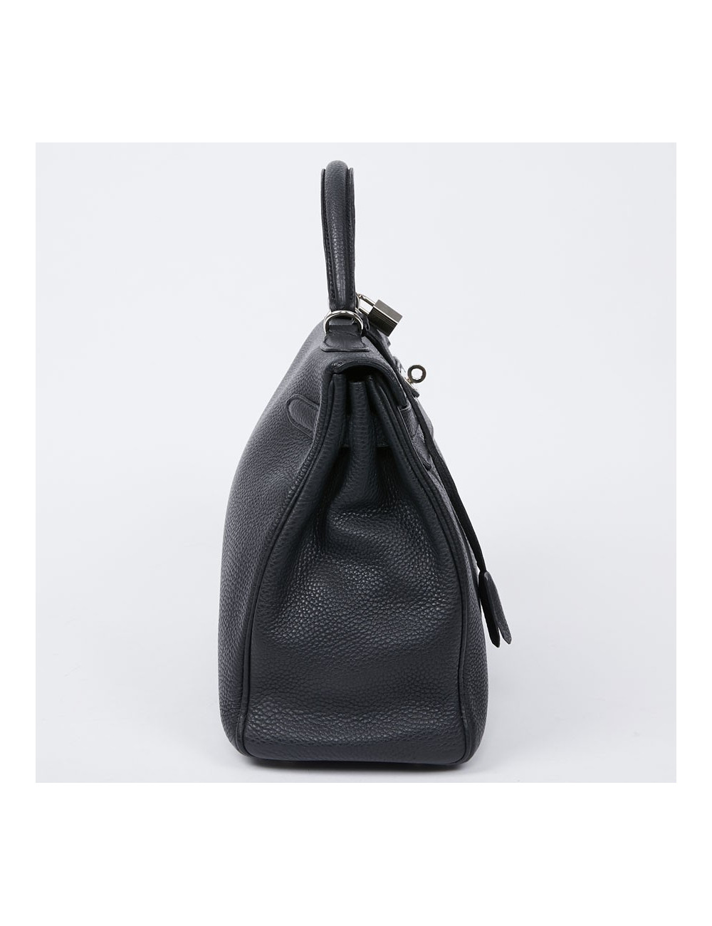 Kelly II HERMES Togo noir avec bandoulière 
