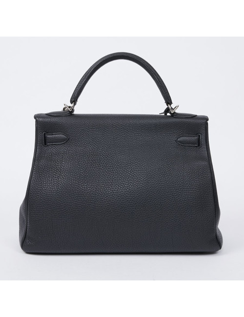 Kelly II HERMES Togo noir avec bandoulière