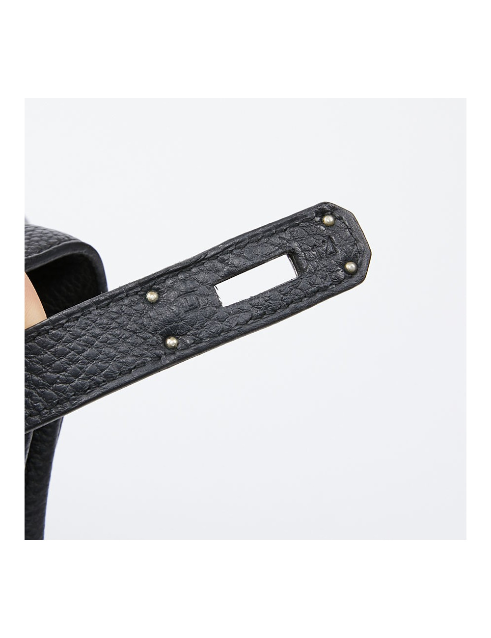 Kelly II HERMES Togo noir avec bandoulière 