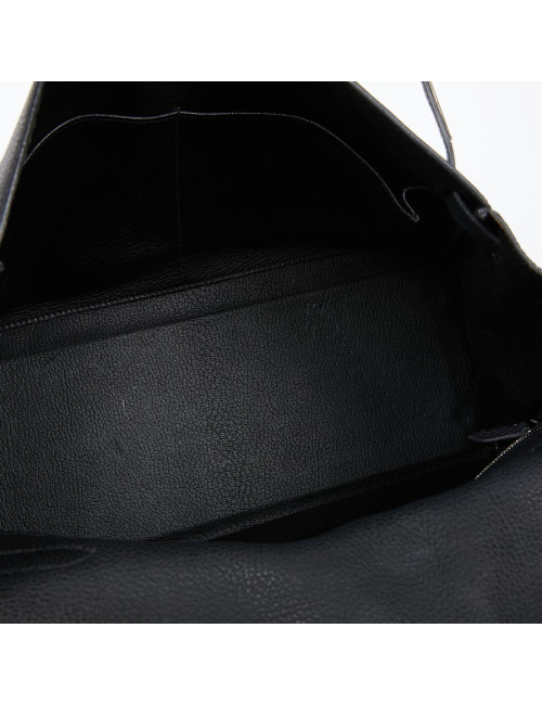 Kelly II HERMES Togo noir avec bandoulière