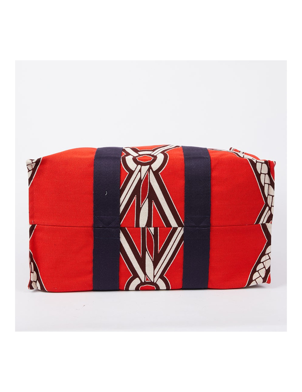 Sac de plage HERMES Maxi en toile imprimé