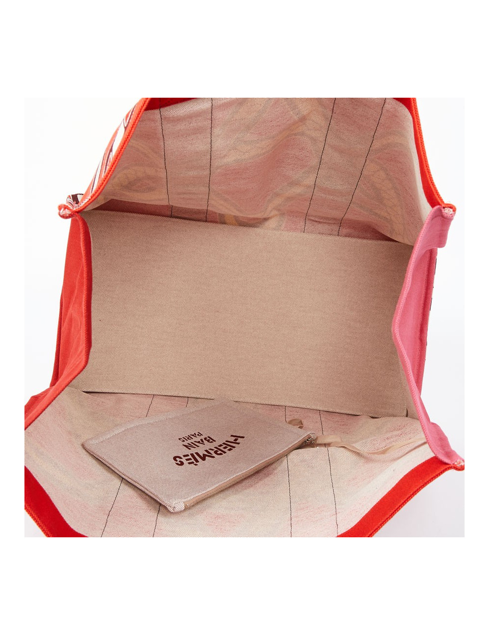 Sac de plage HERMES Maxi en toile imprimé