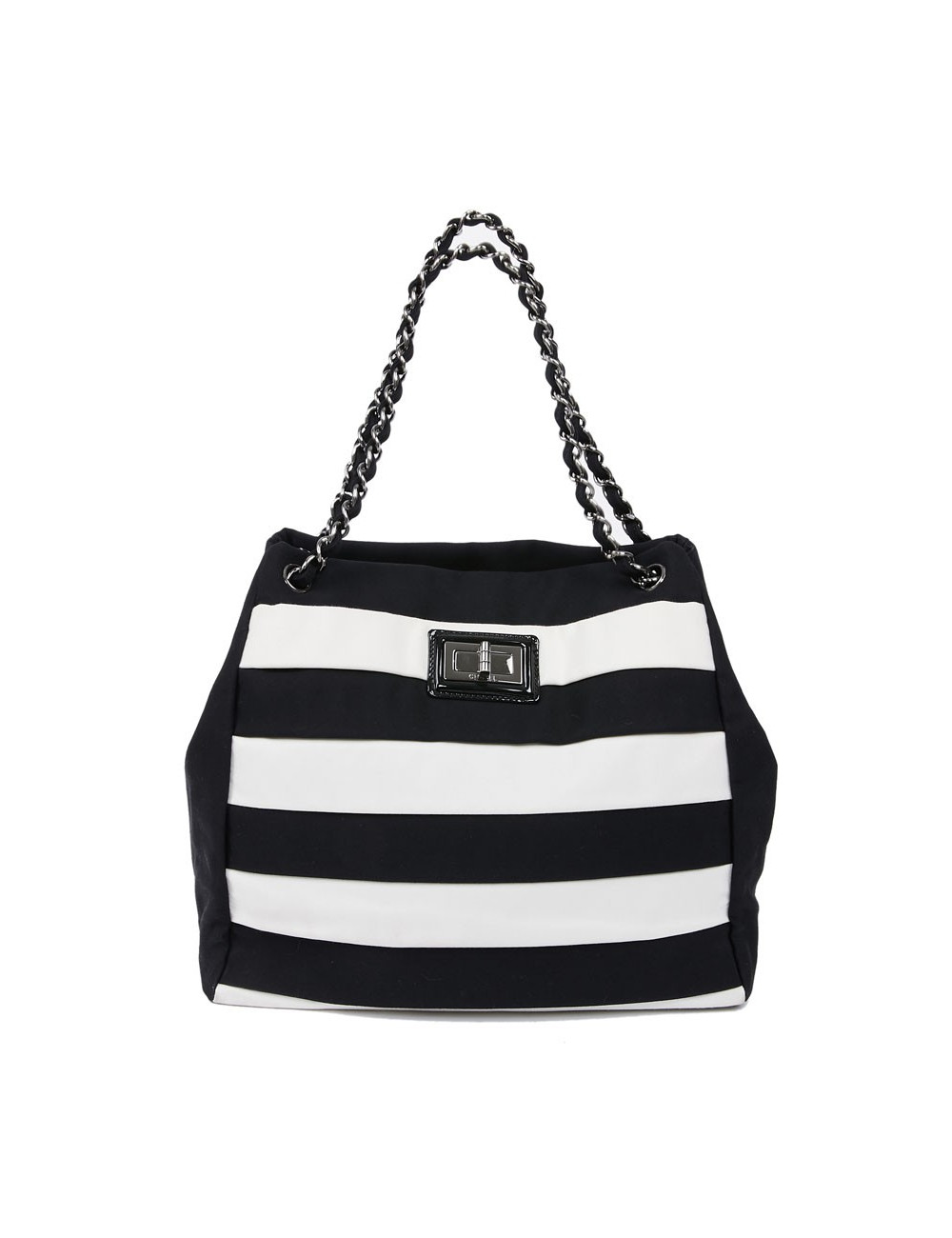 Sac bicolore chanel noir et blanc