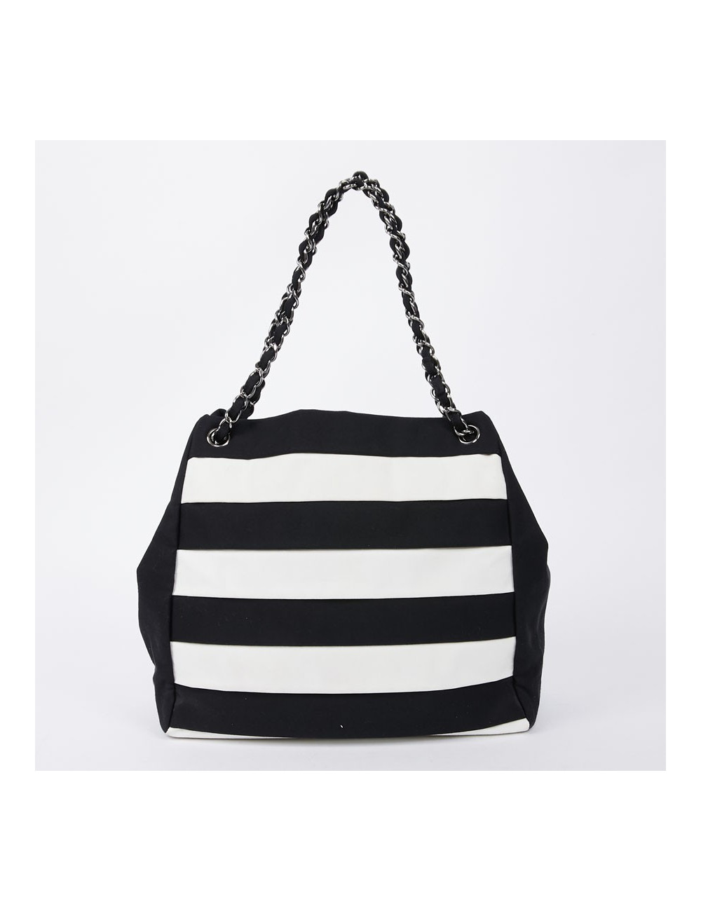 Sac bicolore chanel noir et blanc