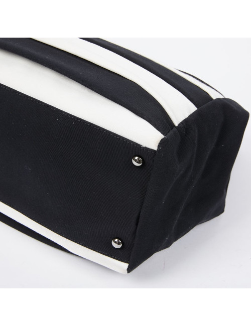 Sac bicolore chanel noir et blanc