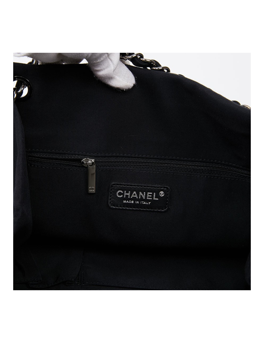 Sac bicolore chanel noir et blanc