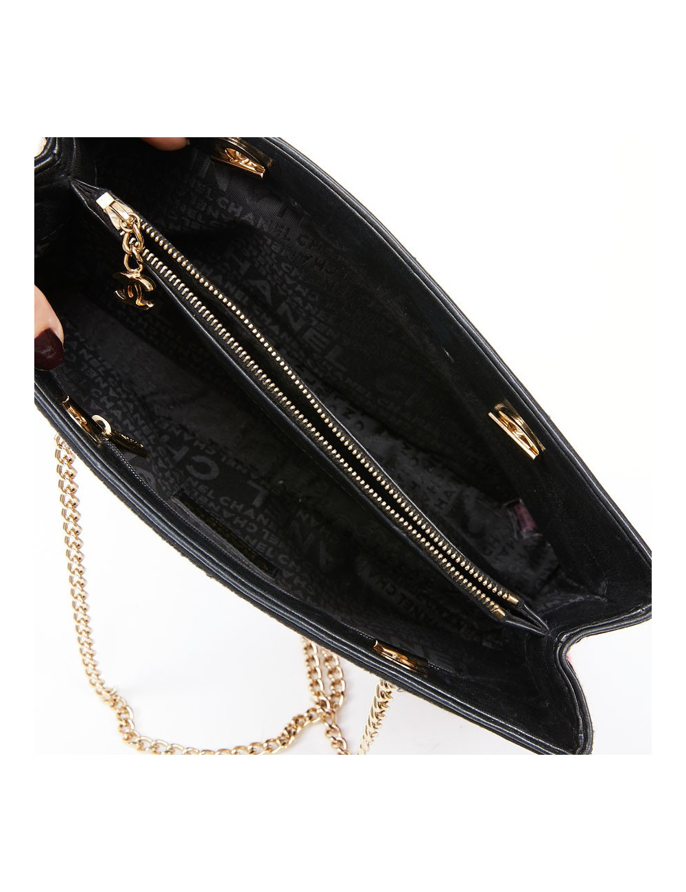 Sac crochet CHANEL multicolore