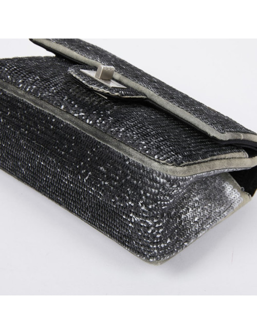 Sac CHANEL sequins argent