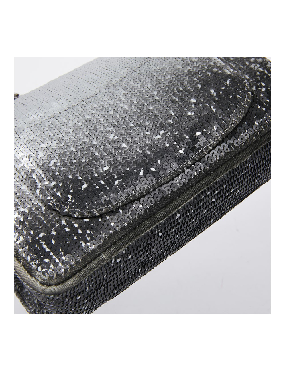 Sac CHANEL sequins argent