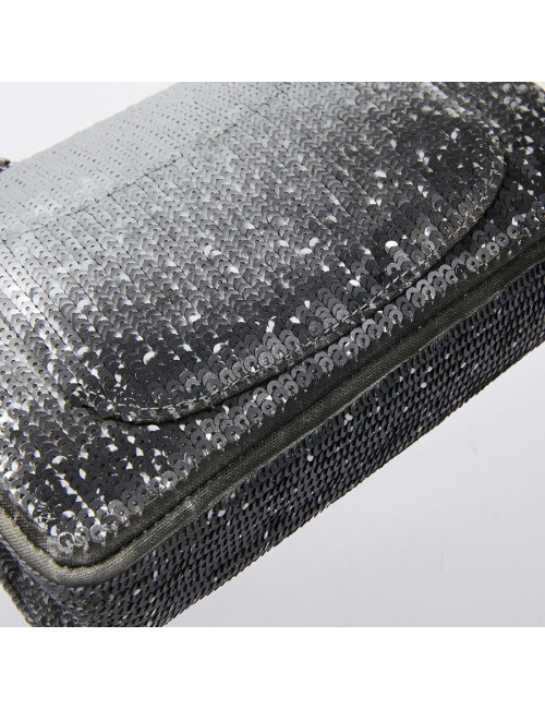 Sac CHANEL sequins argent
