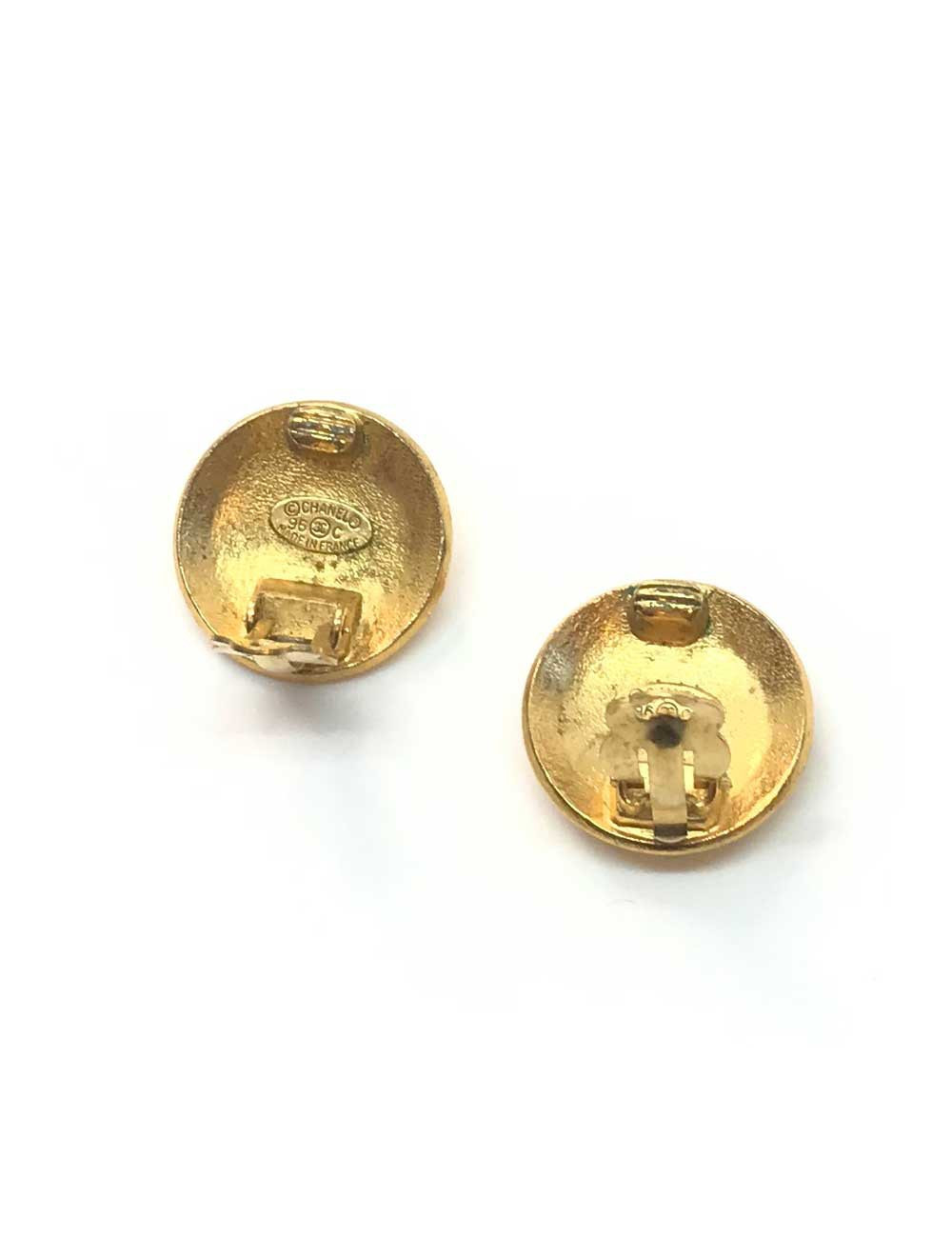 Clips Vintage CHANEL CC dorés