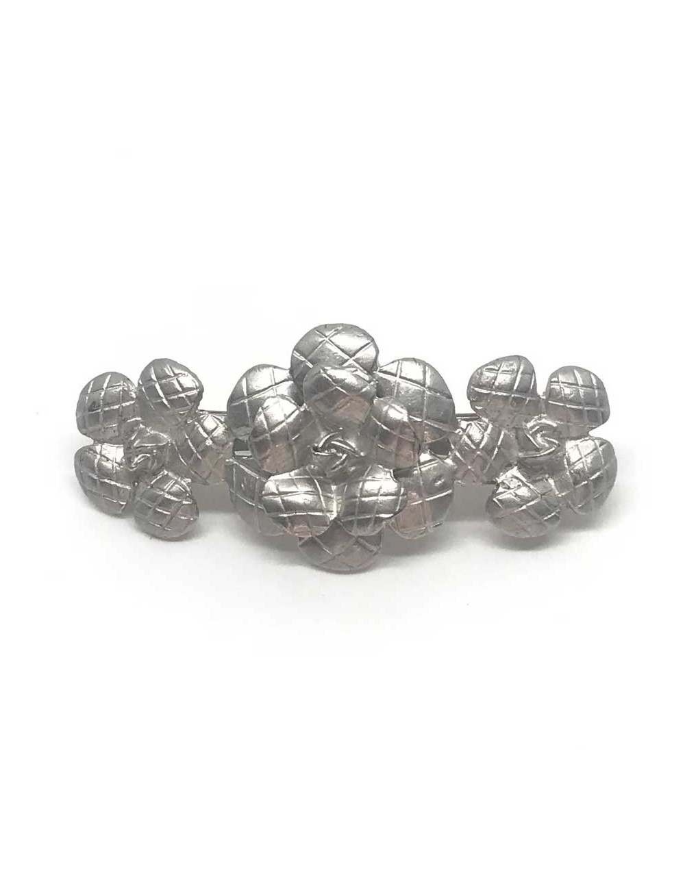 Barrette CHANEL camélias vintage 