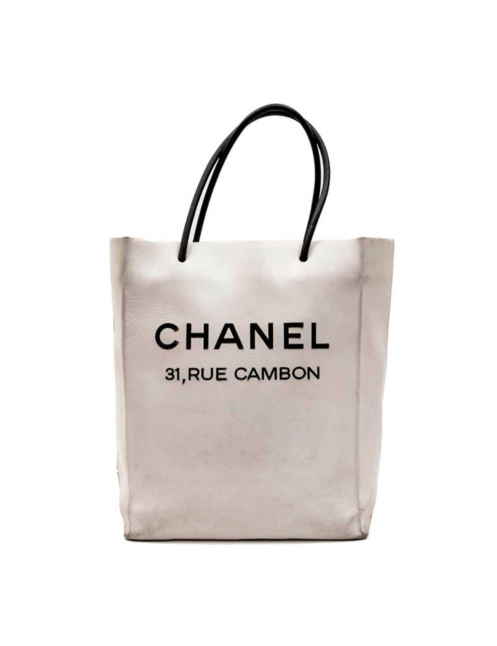 Sac CHANEL cuir beige "CHANEL 31, RUE CAMBON"