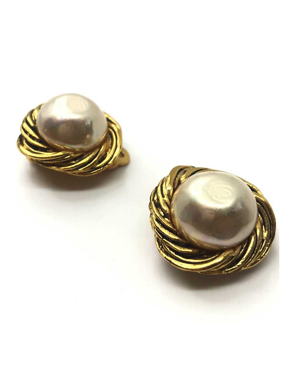 Boucles d'oreille clIp CHANEL Vintage