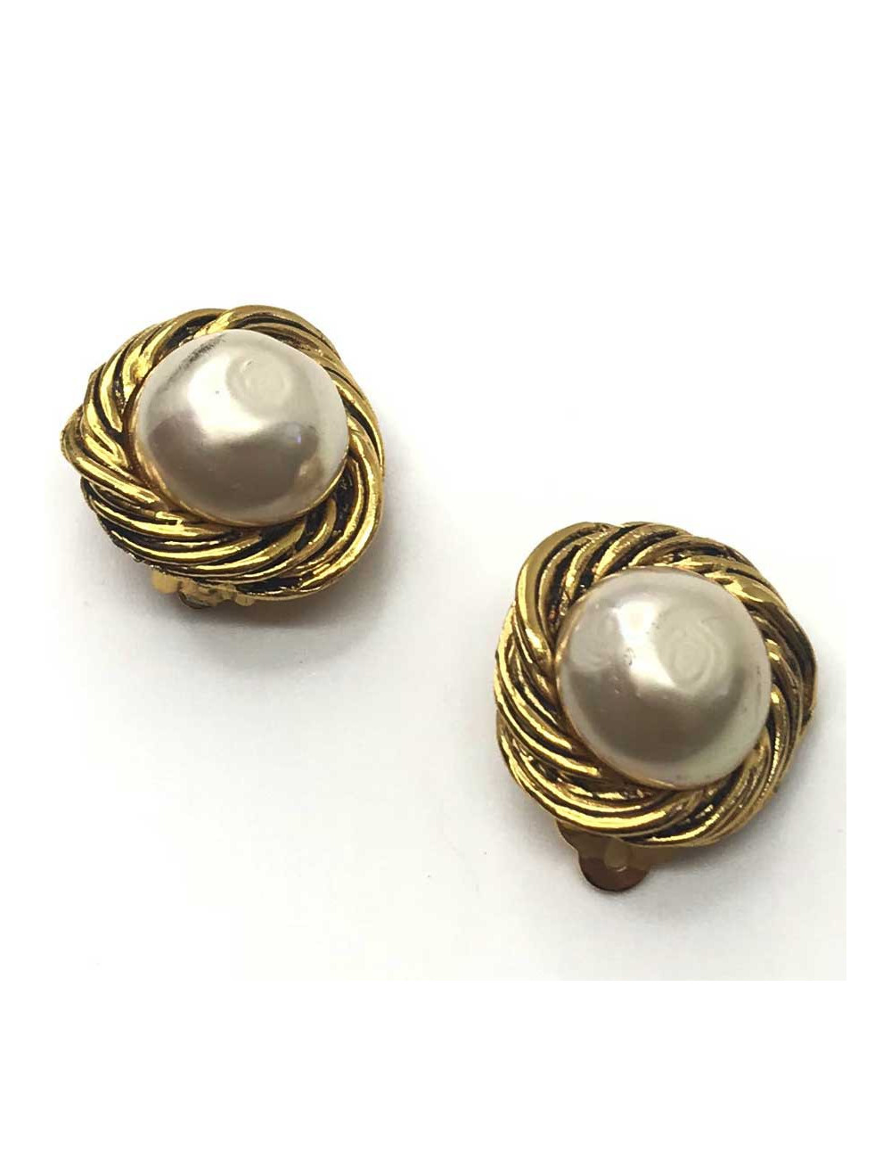 Boucles d'oreille clIp CHANEL Vintage