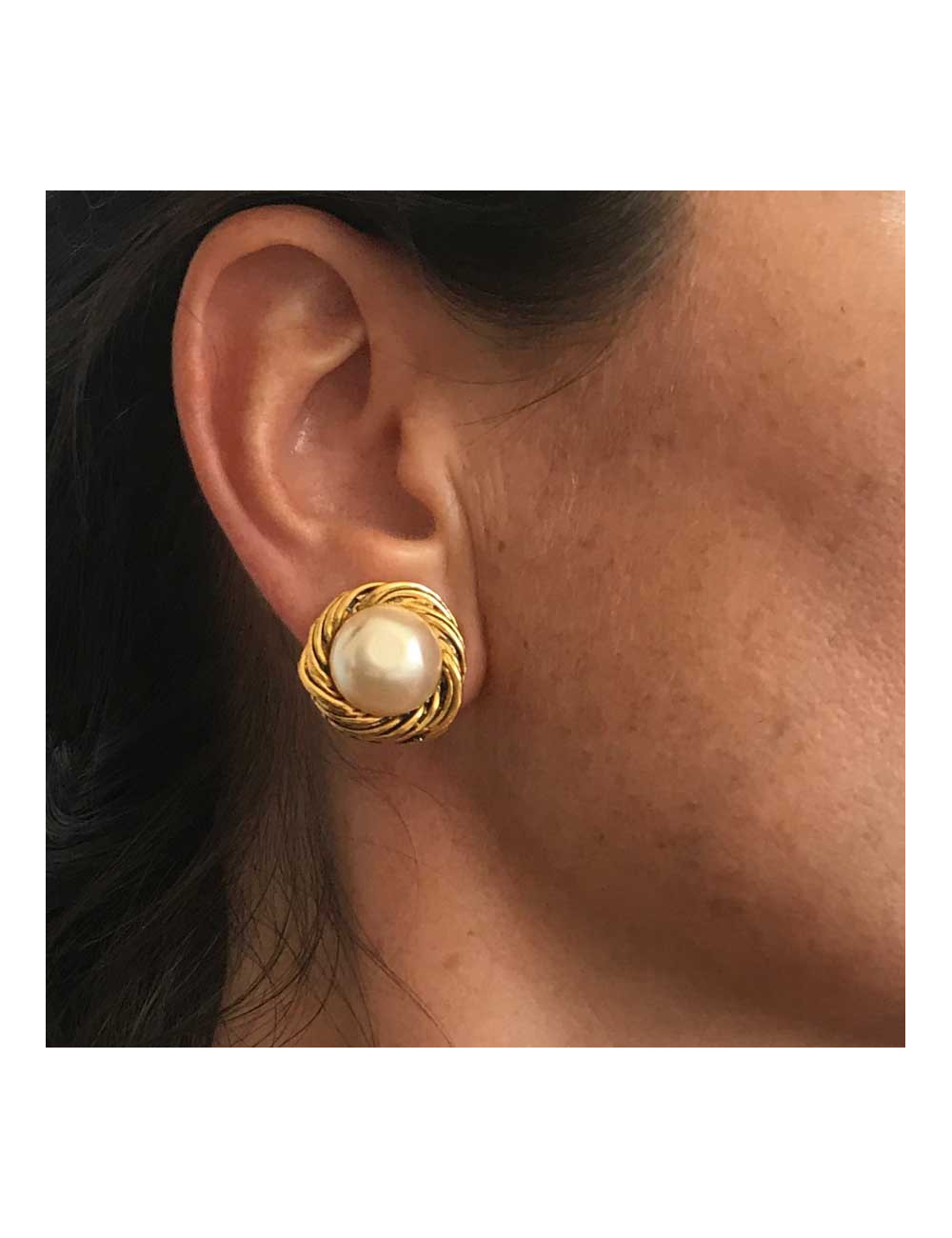 Boucles d'oreille clIp CHANEL Vintage