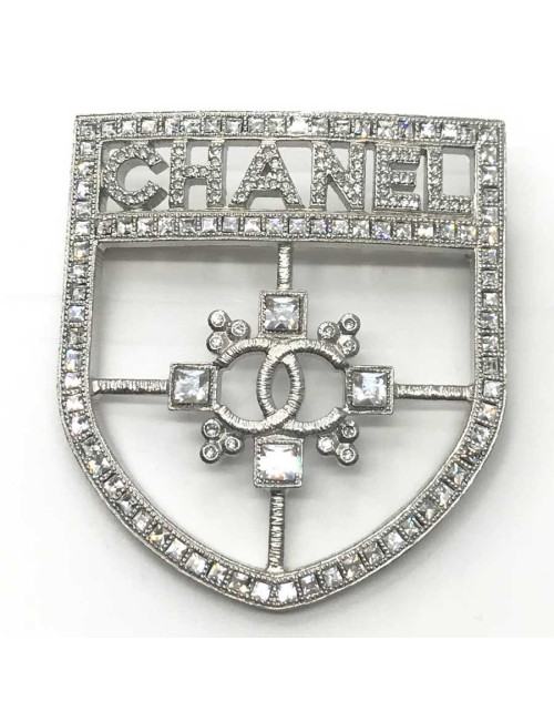 xxx Broche CHANEL ecusson strass