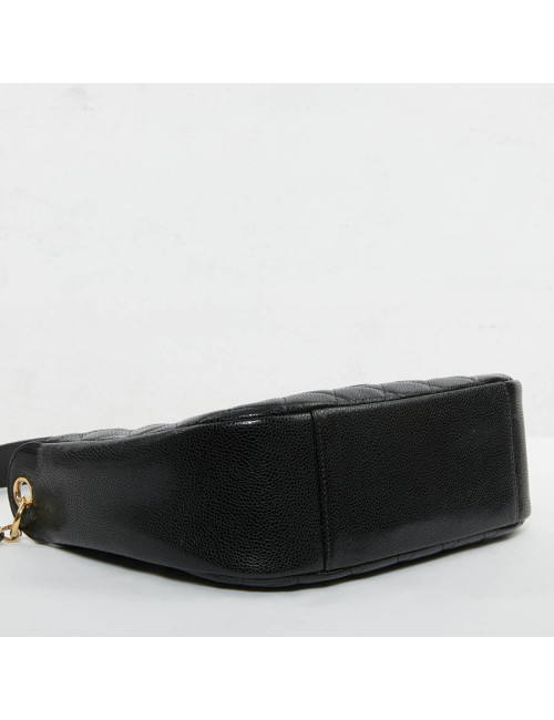 Sac CHANEL cuir grainé noir