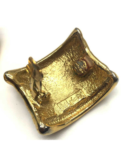 Boucles d'oreille clips YSL SAINT LAURENT Vintage