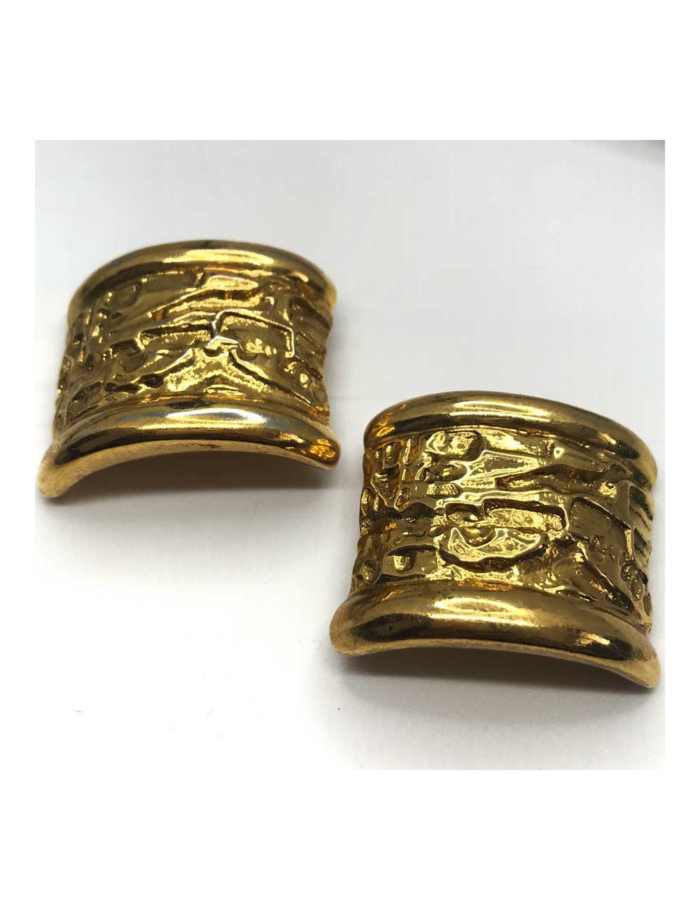 Boucles d'oreille clips YSL SAINT LAURENT Vintage