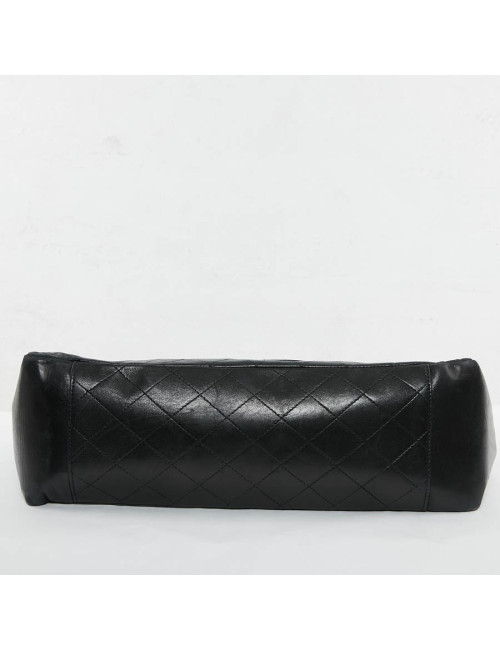 Shopping bag CHANEL cuir d'agneau noir