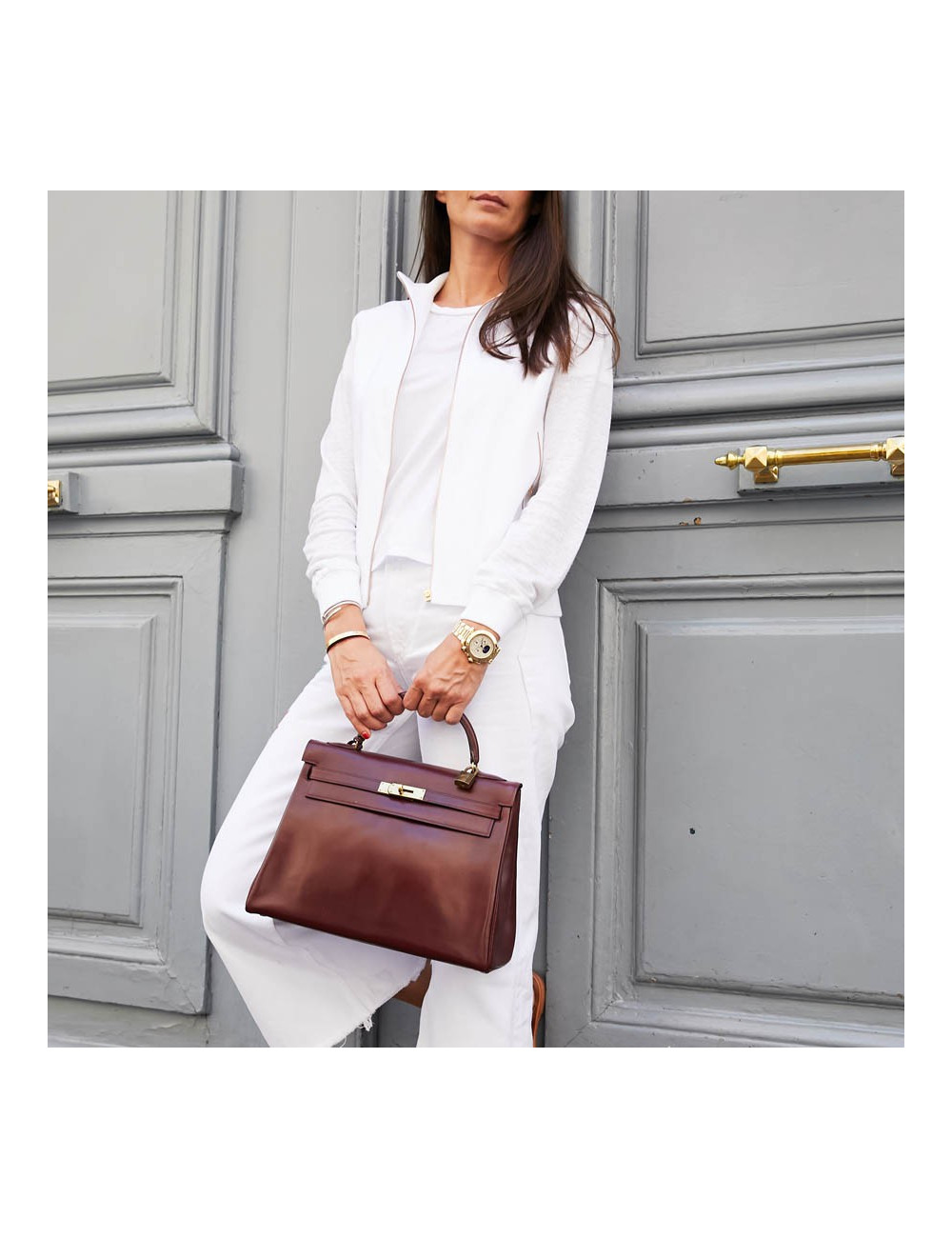 Sac 2.55 CHANEL cuir froissé noir