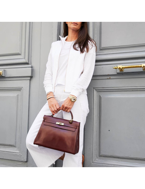 Sac 2.55 CHANEL cuir froissé noir