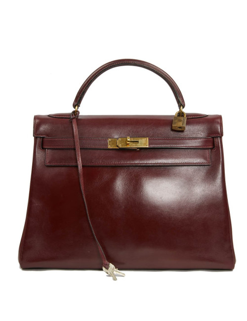 Kelly 32 rouge H HERMES Vintage