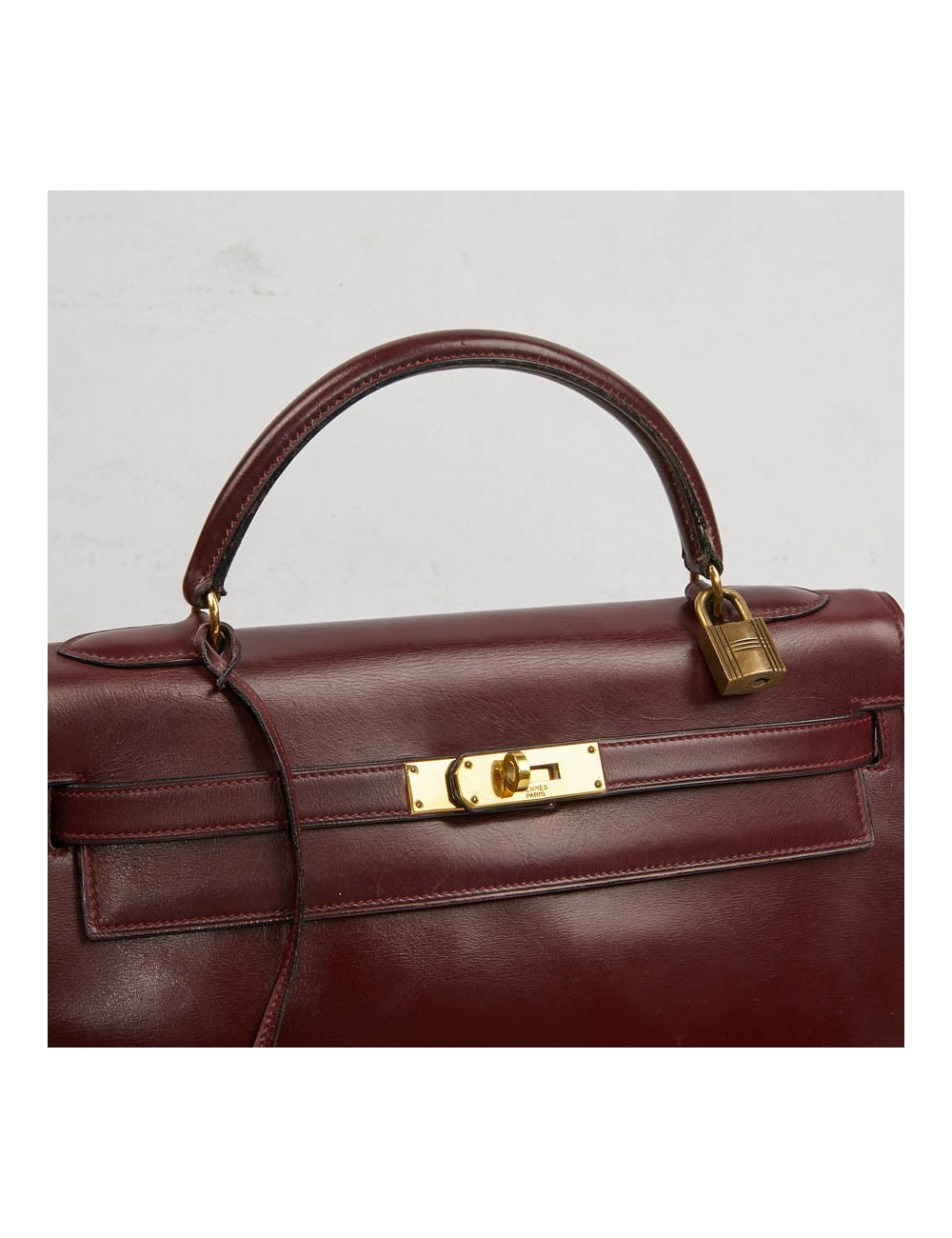 Kelly 32 rouge H HERMES Vintage