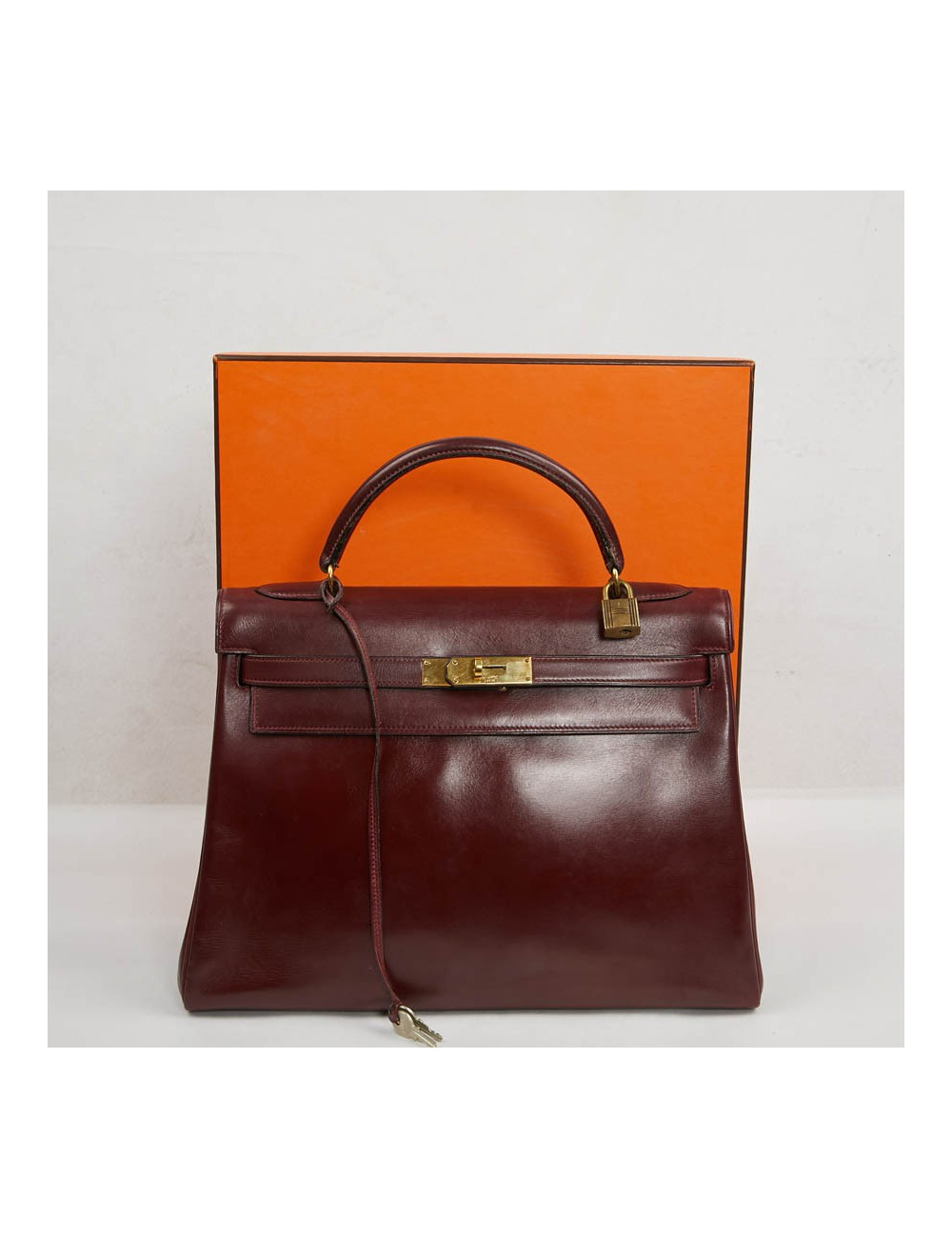 Kelly 32 rouge H HERMES Vintage