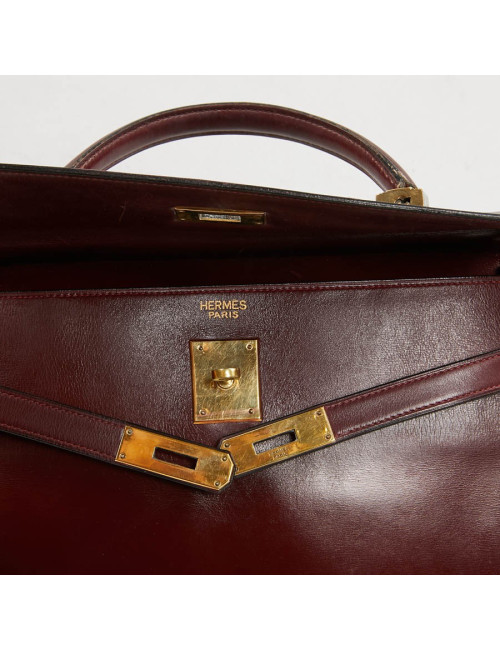 Kelly 32 rouge H HERMES Vintage