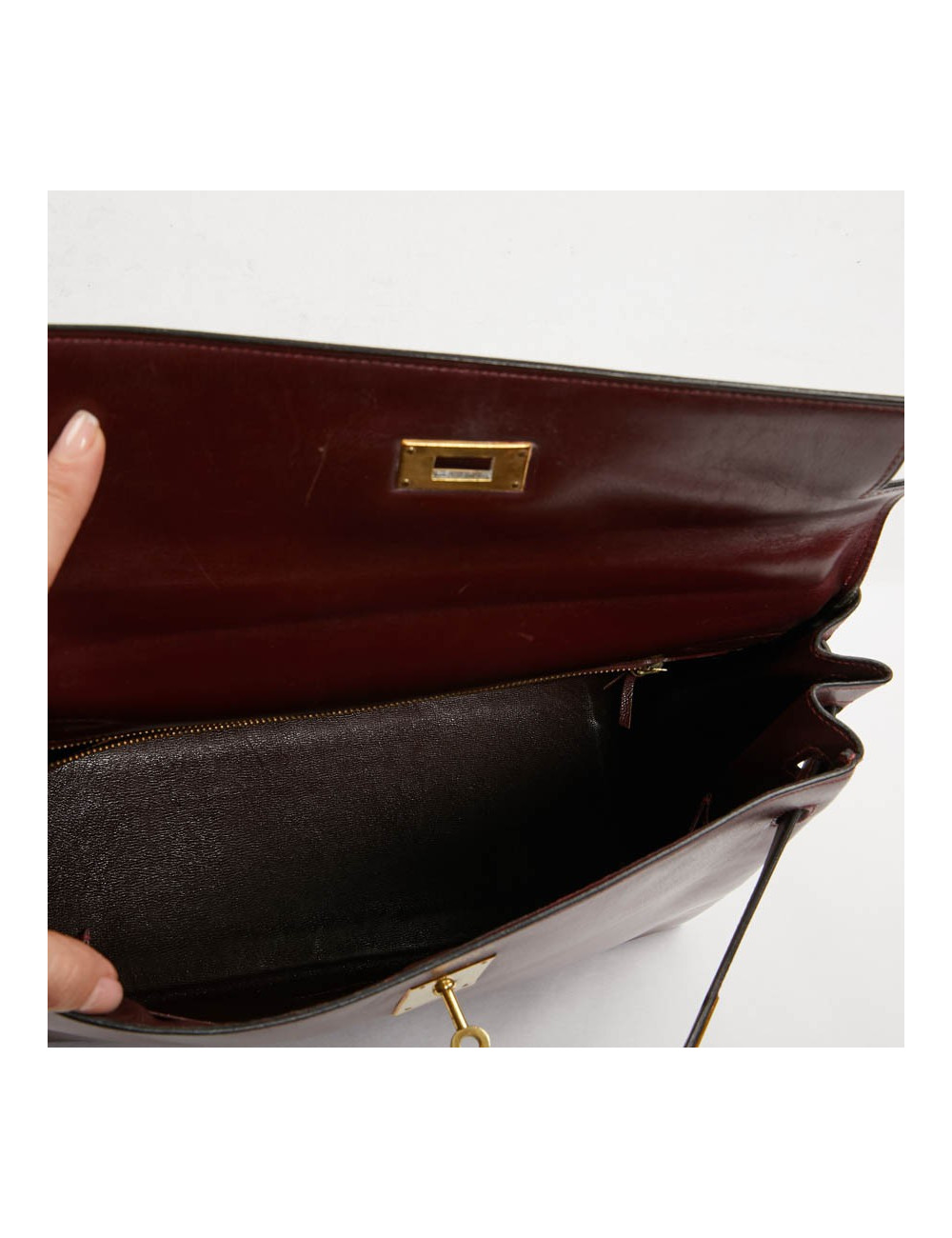 Sac 2.55 CHANEL cuir froissé noir