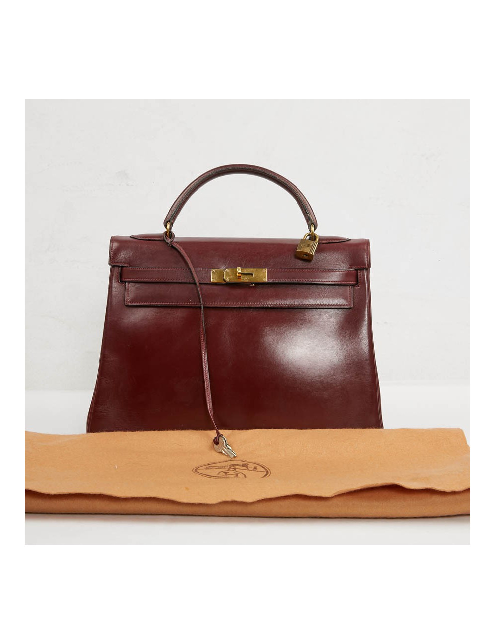 Kelly 32 rouge H HERMES Vintage