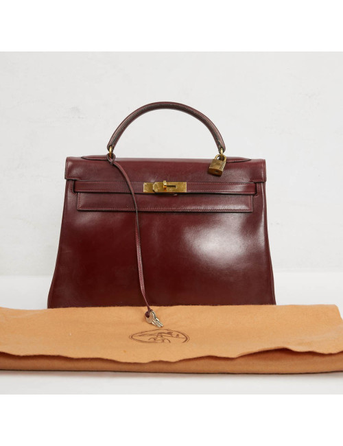 Kelly 32 rouge H HERMES Vintage