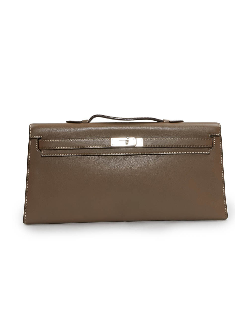 Pochette Kelly HERMES taupe