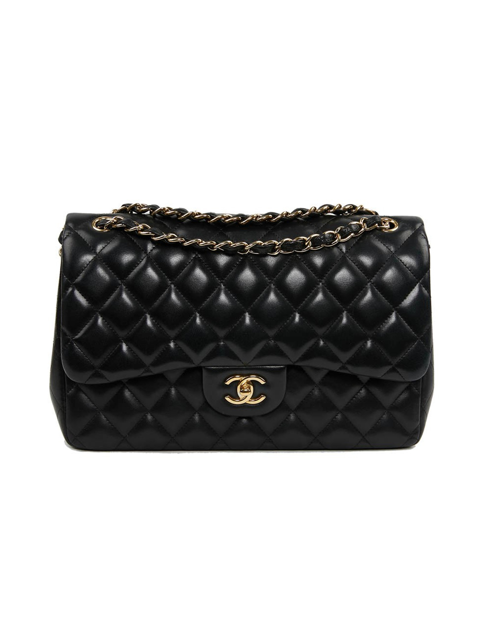 Chanel black  Jumbo quilted leather