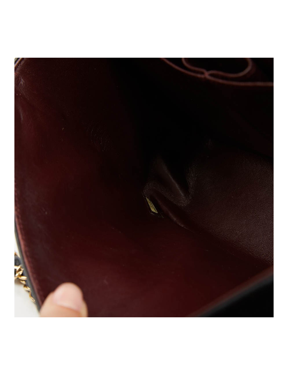 Grand sac classique CHANEL cuir matelassé noir