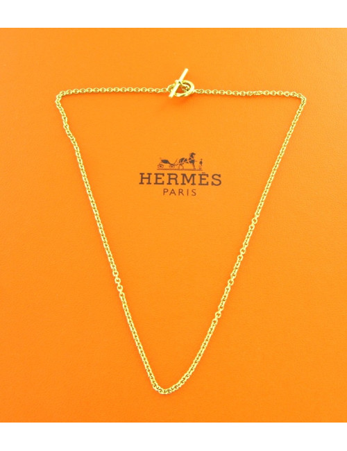 Collier HERMES en or chaîne d'ancre