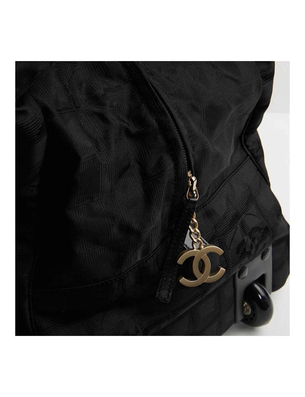 Valise roulante CHANEL toile monogramme