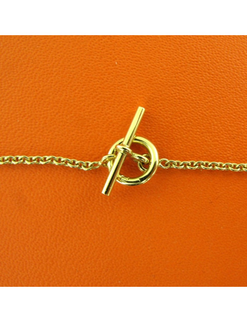 Collier HERMES en or chaîne d'ancre