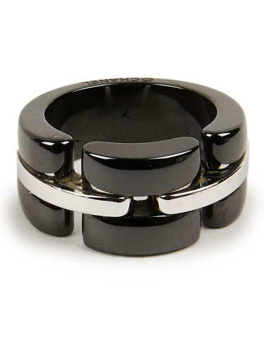 Bague Ultra CHANEL T 50 OR BLANC ET ONIX