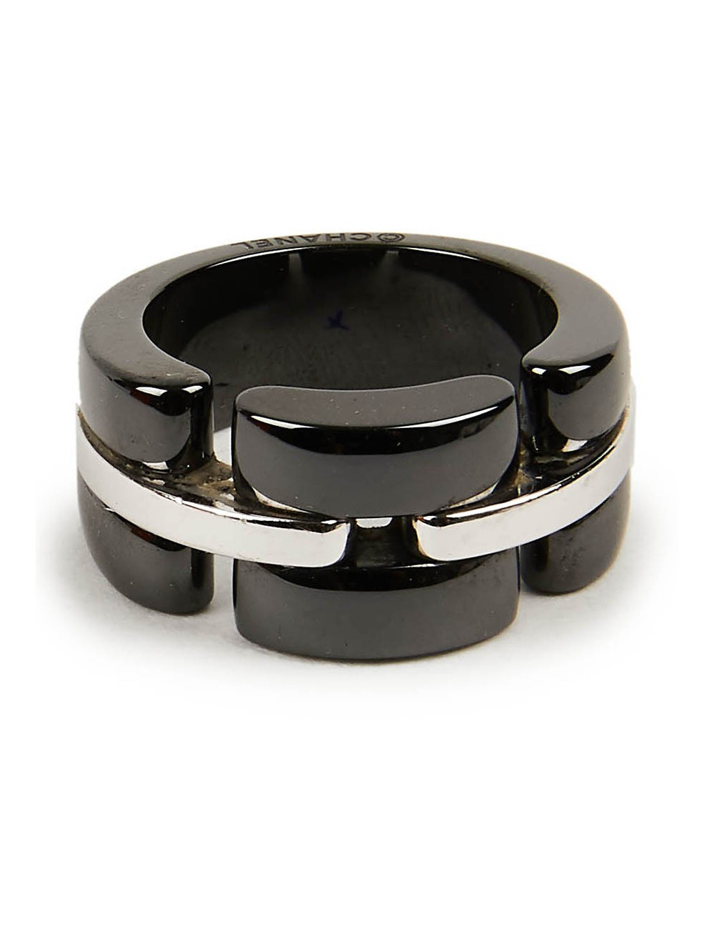 Bague Ultra CHANEL T 50 OR BLANC ET ONIX