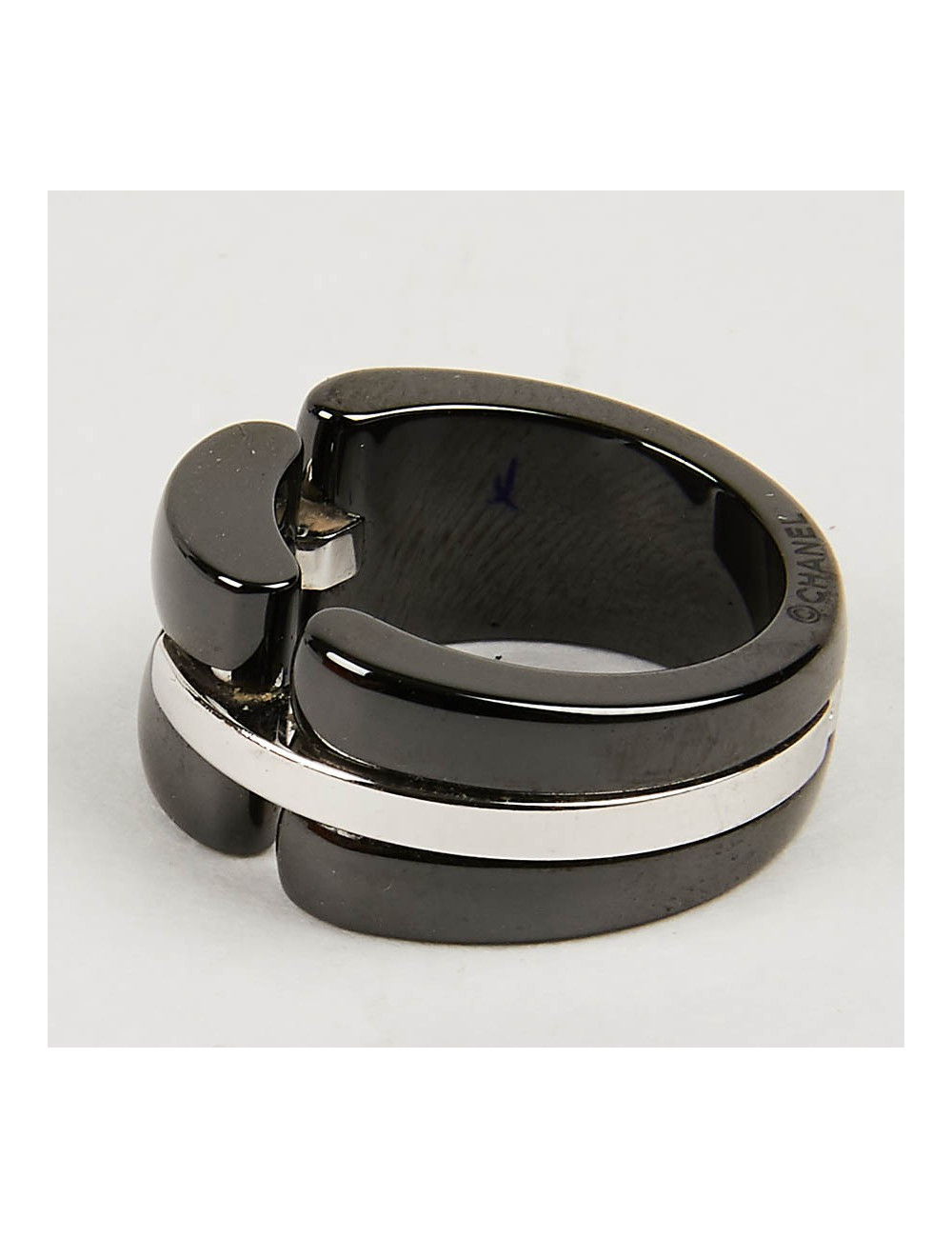 Bague Ultra CHANEL T 50 OR BLANC ET ONIX