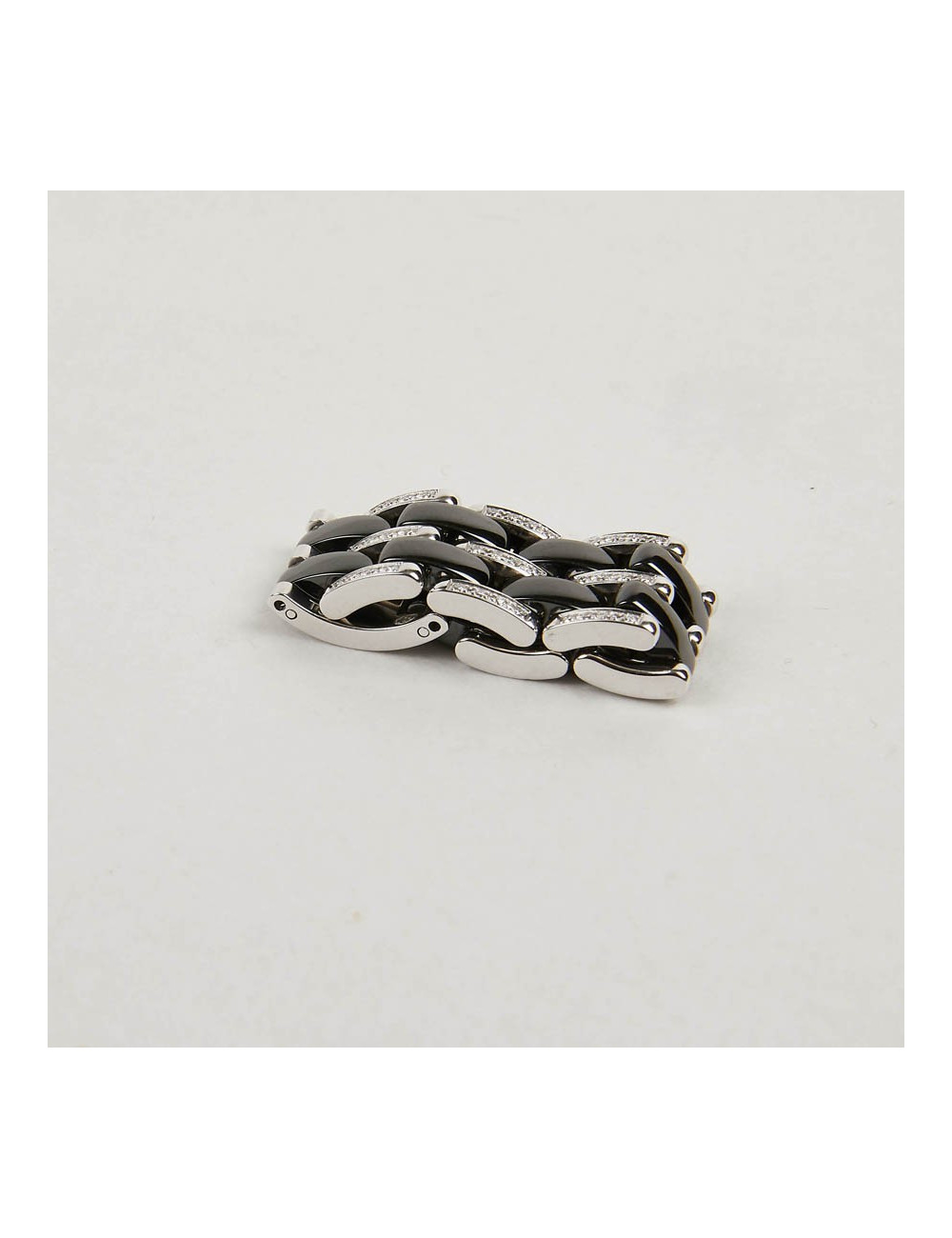  Bague Ultra T 54 CHANEL or blanc 750/1000 et diamants