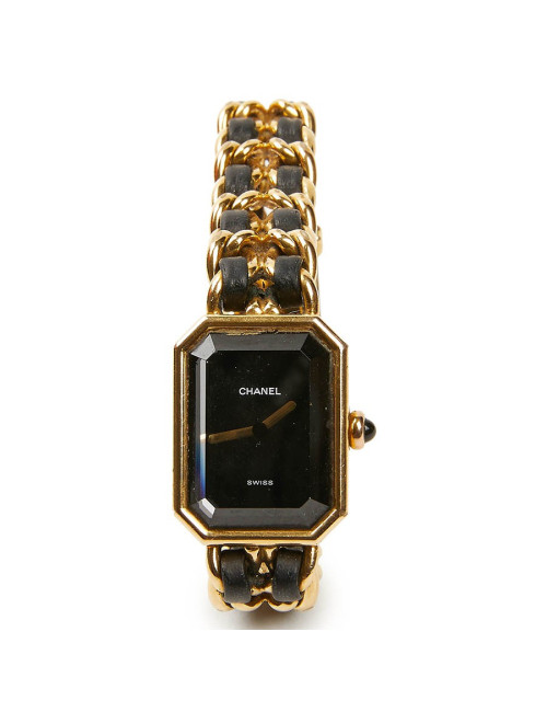   Montre première CHANEL plaqué or 