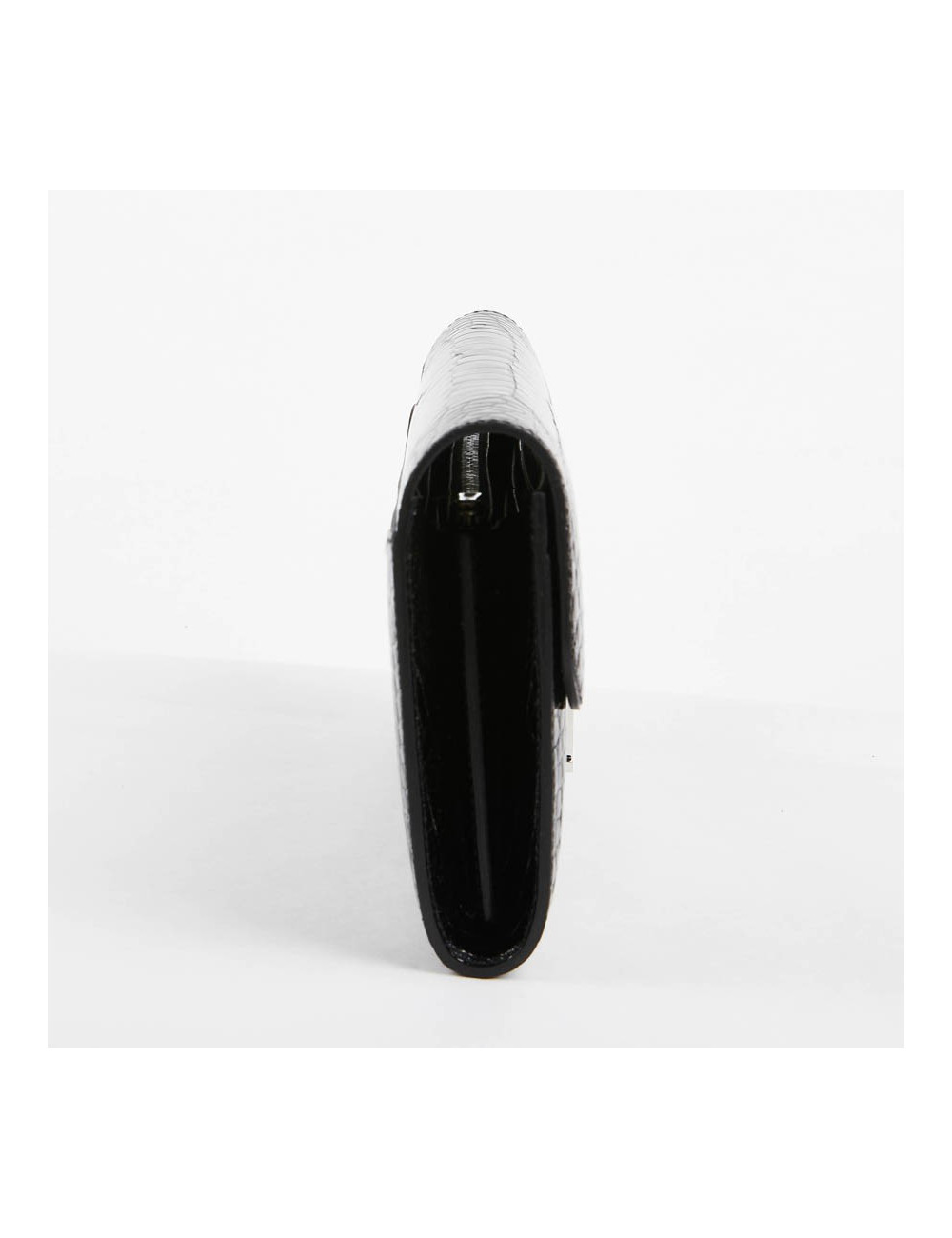 Pochette HERMES crocodile noir