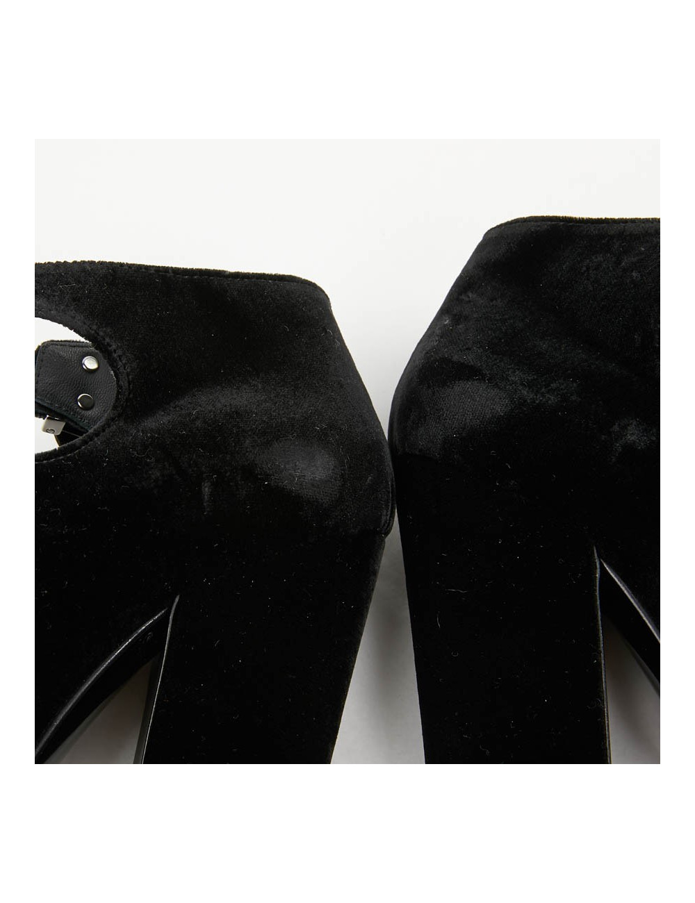 Escarpins PRADA T 39.5 velours bicolore