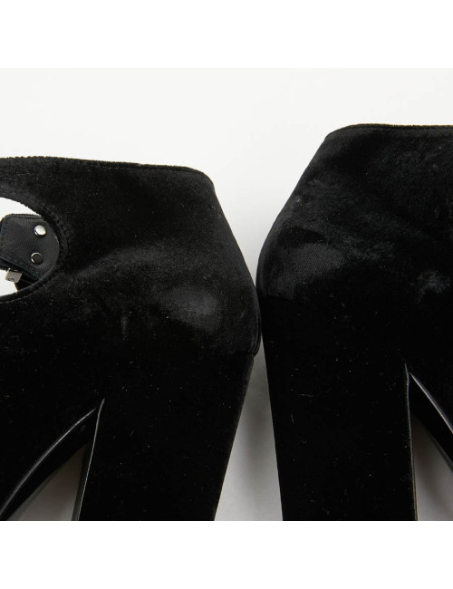 Escarpins PRADA T 39.5 velours bicolore