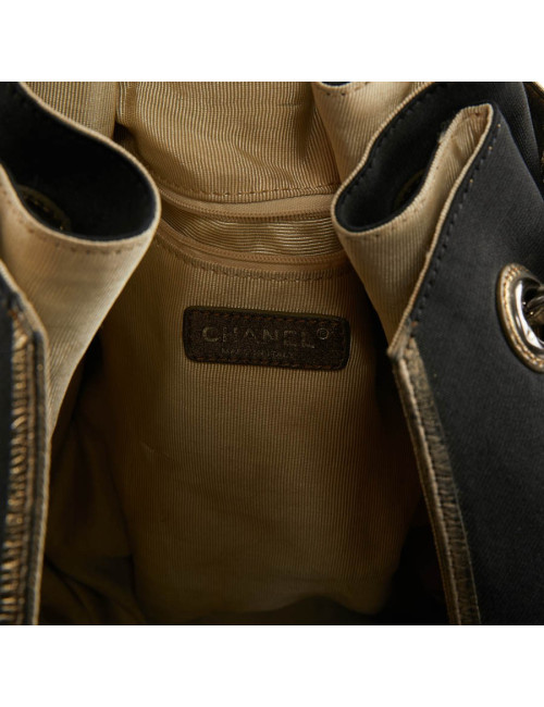 Grand sac Chanel doré brillant